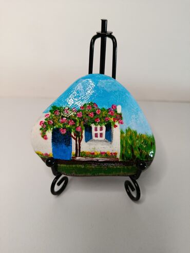 Şəkillər, tablolar: Роспись на натуральном камне, выполненная вручную акриловыми красками — 2