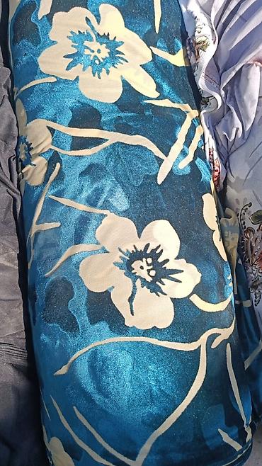 Велюровая трикотажная ткань с принтами - Основа: мягкий эластичный