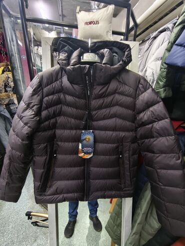 длинные куртки мужские: Мужская куртка, XL (EU 42), Новый, цвет - Коричневый, Платная доставка