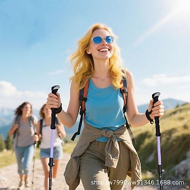 Ходунки, костыли, трости, роллаторы: Треккинговые палки телескопические (пара) 1900 с - Назначение — 7