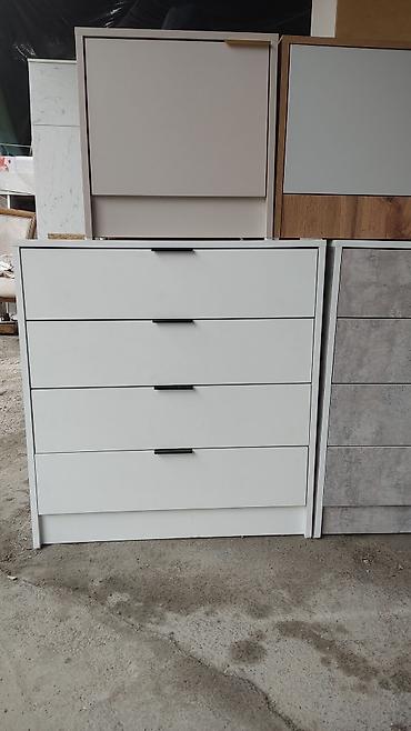 Комоды для одежды: Комод для одежды, Новый, С зеркалом, ЛДСП, цвет - Белый, Серебристый, Синий, Бесплатная доставка — 12