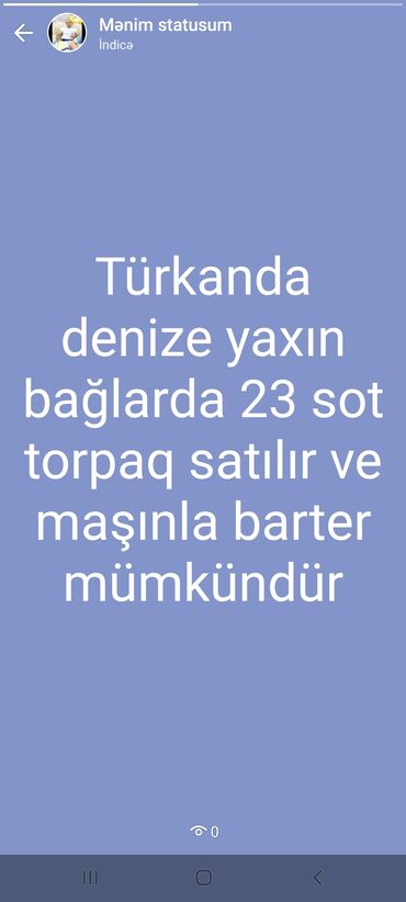 2246 elan | TORPAQ SAHƏLƏRININ SATIŞI: 23 sot, Barter mümkündür, Müqavilə