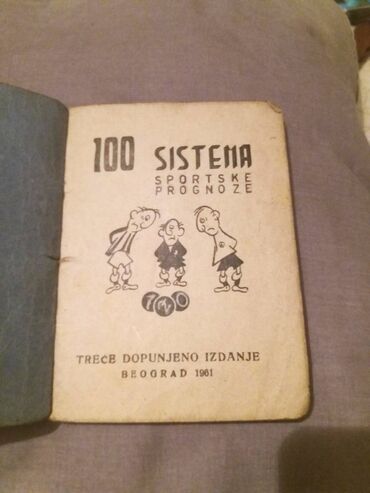 decaka sportska odeca: 100 sistema sportske prognoze 1961.god. 100 sistema sportske