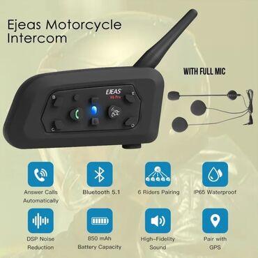 мотоциклы и цены: EJEAS V6 Pro motosiklet interkomu - Bluetooth 5.1 bağlantısı