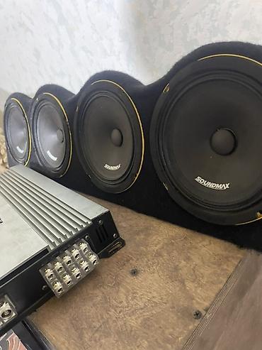 аудио усилитель купить: Avtomobil akustika paketi – Soundmax + Kenwood Tərkib: - 4 ədəd — 3