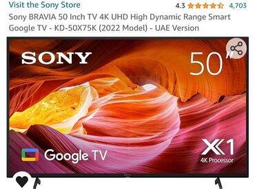 Yeni Televizor Sony OLED 4K (3840x2160), Pulsuz çatdırılma