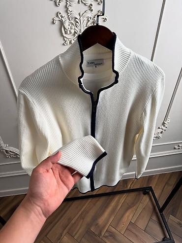 Толстовки: Мужская толстовка, XL, Zara, Новый, цвет - Белый, Платная доставка, Самовывоз — 1