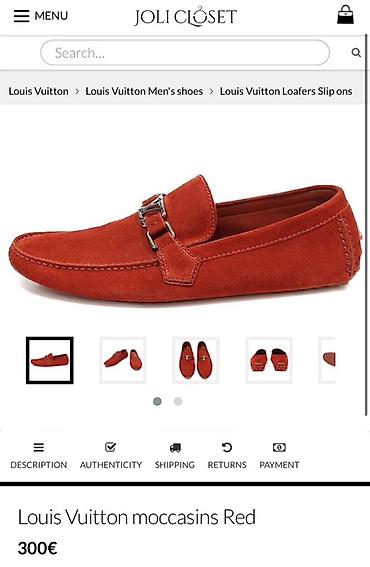 makasin kişi: Original Louis Vuitton kişi mokasinləri. Bir dəfə geyinilib. - Model — 1