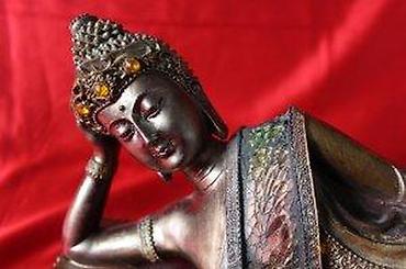 Figure: STARA FIGURA BUDE, RECLINING BUDDHA, LEŽEĆI BUDA, RETKO | Stara — 13