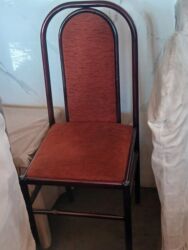 кухонный шкаф напольный: Стул для кафе, ресторанов, Б/у, Железо, цвет - Красный