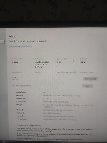 Masaüstü kompüterlər və iş stansiyaları: Gaming stolüstü kompüter komplekti Tərkibi: - Sistem bloku: şüşə — 16