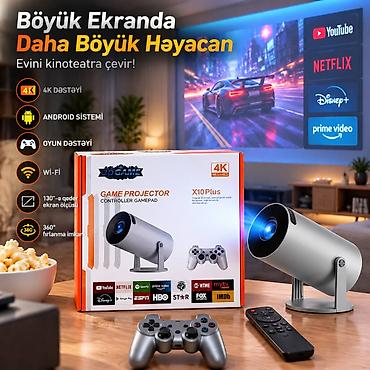 Proyektor oyun X10 plus 3D Proyektor Oyun X10 Plus 3D evdə kino