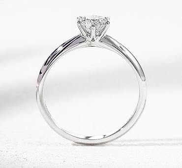 Украшения с бриллиантами: 💍 Кольцо из белого золота 750 пробы с лабораторными бриллиантами • — 5