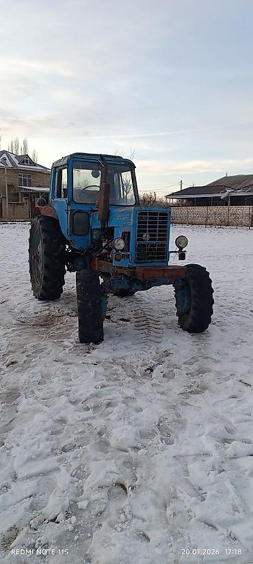Traktorlar: Traktor MTZ (Belarus) tipli, dörd təkərli, kabinalı. Texniki — 12