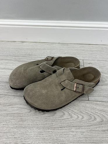 Сабо: Продаю 100% оригиналЗамшевые сабо Birkenstock Boston - Модель — 1
