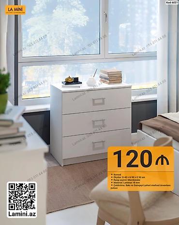 Komodlar: LA Mini komod - Model kodu: 6051 - Ölçülər: D 40 × H 90 × E 90 sm - — 1