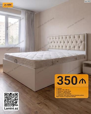 Ev üçün mebel: LA MINI çarpayı - Model: Kod 4426 - Ölçü: 160 × 200 sm - Mexanizm — 1