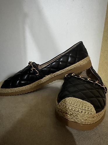 cins walvar: Qara qadın espadrili – zəncir detallı - Üst hissə: quilted (romb — 1