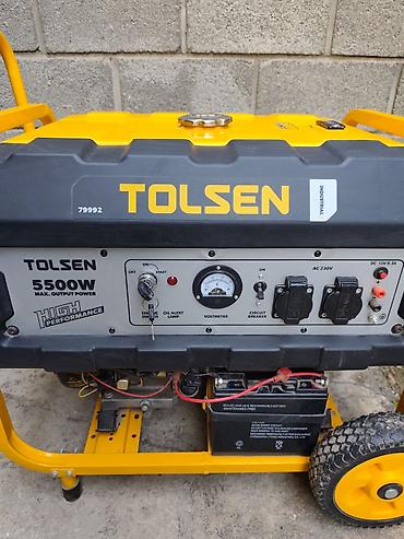 электрический люлька: Бензиновый генератор Tolsen 5500W (артикул 79992) — это однофазная — 6