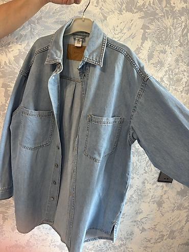 oversize: Oversize cins köynək/gödəkcə Kişi - Model: düyməli, uzunqol, oversize — 1