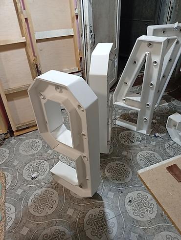led reklam: İşıqlı 3D həcimli hərflər və rəqəmlər - Material: möhkəm metal karkas — 5
