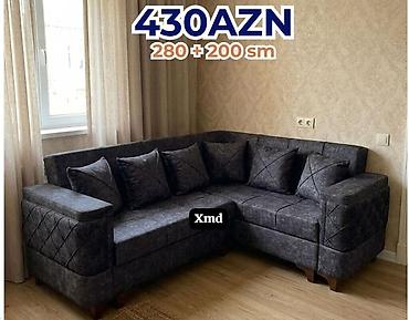 Künc divanı – tünd boz rəng, müasir dizayn - Ölçü: 280 x 200 sm lalafo.az -da Künc divanı – tünd boz rəng, müasir dizayn - Ölçü: 280 x 200 sm