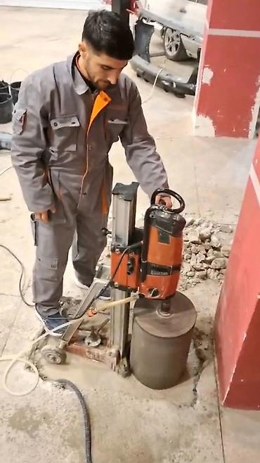 Beton işləri: Beton kəsmə və karotla beton deşmə xidməti - Armaturlu beton, daş — 1