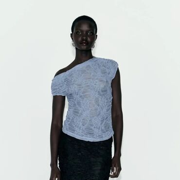 Futbolkalar: Futbolka, Zara, M, rəng - Mavi — 15