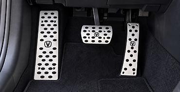 changan oshan x5 plus: Changan üçün pedal üzlükləri dəsti — 3 ədəd Changan loqolu, gümüşü — 3