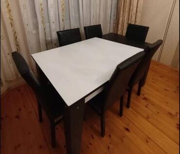 metbext mebeli ikinci el: Qonaq otağı üçün, İşlənmiş, Açılmayan, 6 stul