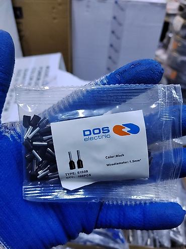 Наконечники штифтовые изолированные DOS electric, тип E1508. -