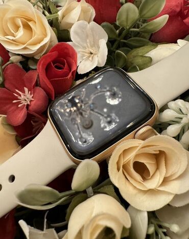 irsad saat: Б/у, Смарт часы, Apple, Сенсорный экран, цвет - Розовый