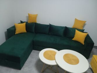 Ugaone garniture: Ugaona garnitura sa ležajem i tabure-otomanskim delom. - Dimenzije — 8