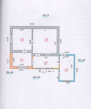 продаю место на рынке: Дом, 53 м², 3 комнаты, Собственник, Старый ремонт