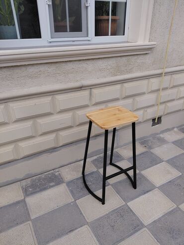 Bağ, çöl masa və oturacaq dəstləri: Metall karkaslı taxta lamelli skamya dəsti - Məhsul: açıq məkana — 47