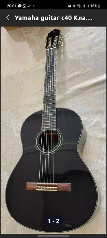 гитара классический: Yamaha C40 Black, ORIGINAL 💯 %!!! (made in Indonesia 🇮🇩) размер 4/4