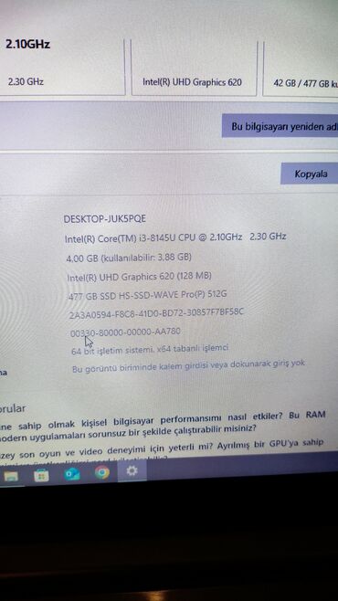 Lenovo: Lenovo IdeaPad S145, ideal vəziyyətdə Lenovo noutbuku. Ofis işləri -da lalafo.az — 4 Lenovo: Lenovo IdeaPad S145, ideal vəziyyətdə Lenovo noutbuku. Ofis işləri — 4