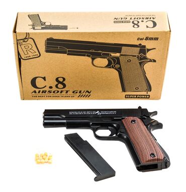 арбиз автамат: Airsoft Gun C.8 железный пистолет! Полностью из металла в том и числе