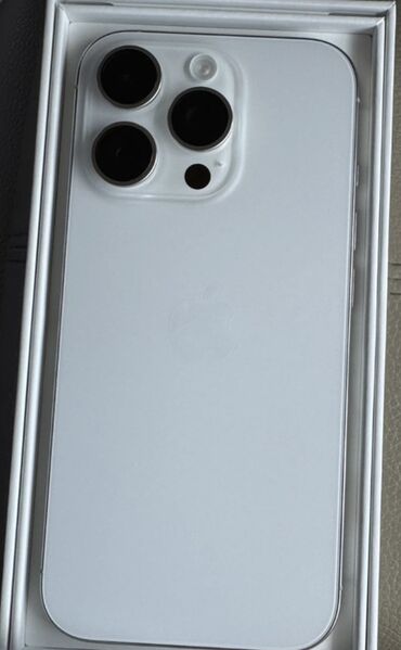 IPhone 16 Pro, 128 GB, White Titanium, Zəmanət, Face ID, Sənədlərlə