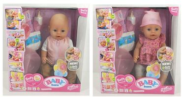 игрушки куклы: Кукла baby Борн . Материал куклы гелевая, кукла обладает очень