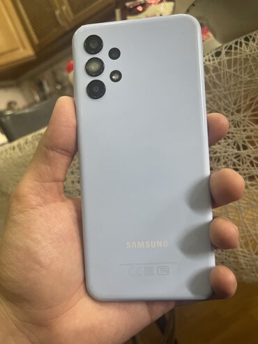 Samsung Galaxy A13, 32 GB, rəng - Göy, Zəmanət, Sensor, Barmaq izi