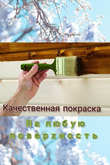 Покраска: Покраска стен, Покраска потолков, Покраска окон, На масляной основе, На водной основе, Больше 6 лет опыта