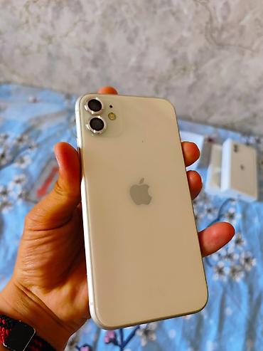 apple 16e: IPhone 11, Б/у, 128 ГБ, Белый, Коробка, 73 % — 1