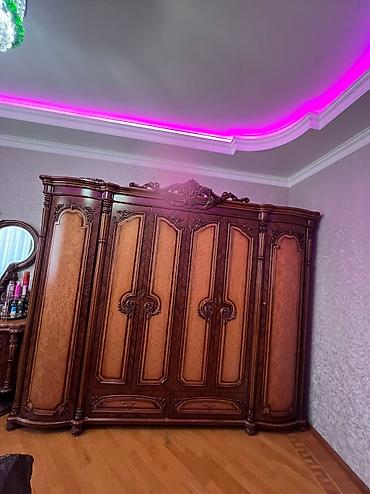 купить мебель бу: Двуспальная кровать, 2 тумбы, Шкаф, Комод, Малайзия, Б/у — 5