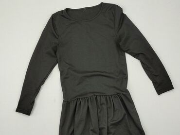 czarna sukienki długi rękaw: Sukienka, S, stan - Dobry