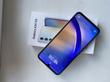 корпоративный тариф: Samsung Galaxy A34 5G, Б/у, 128 ГБ, 2 SIM
