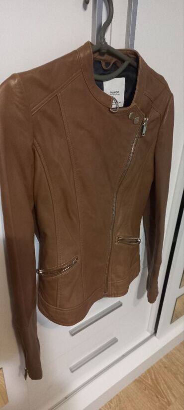 приталенная юбка: Кожаная куртка, Косуха, Натуральная кожа, Приталенная модель, XS (EU 34)