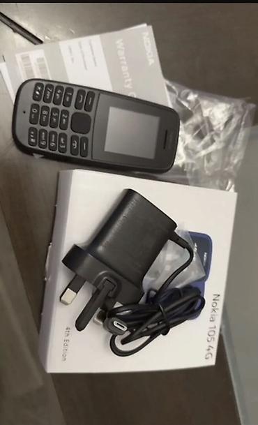 philips xenium 9@9h: Nokia 105 4G, < 2 GB Memory Capacity, rəng - Qara, Düyməli — 1