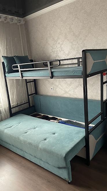 швея мебель: Двухъярусная кровать, Б/у, С выкатной системой — 1