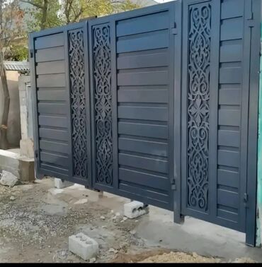 Откатные ворота: Ворота Бишкек принимаем заказы+ доставка и установка — 12